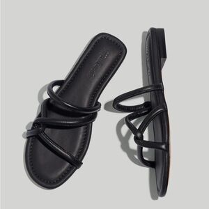 Madewell Black Strappy Sandals